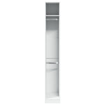 Garderobe Hvit 30X50X200 Cm Konstruert Tre