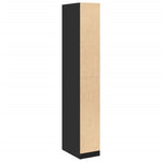 Garderobe Svart 30X50X200 Cm Konstruert Tre