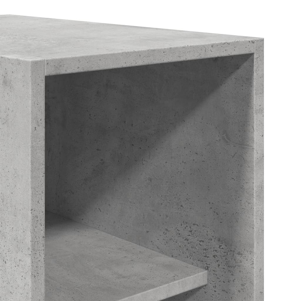 Garderobe Betonggrå 30X50X200 Cm Konstruert Tre