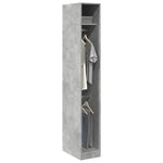 Garderobe Betonggrå 30X50X200 Cm Konstruert Tre