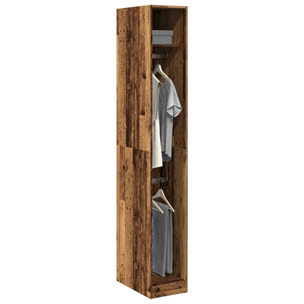 Garderobe Gammelt Tre 30X50X200 Cm Konstruert Tre