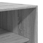 Garderobe Grå Sonoma 80X50X200 Cm Konstruert Tre