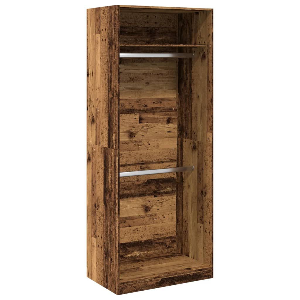 Garderobe Gammelt Tre 80X50X200 Cm Konstruert Tre