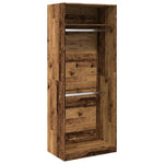 Garderobe Gammelt Tre 80X50X200 Cm Konstruert Tre