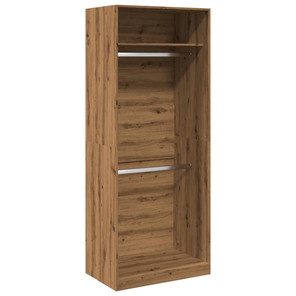 Garderobe Artisan Eik 80X50X200 Cm Konstruert Tre