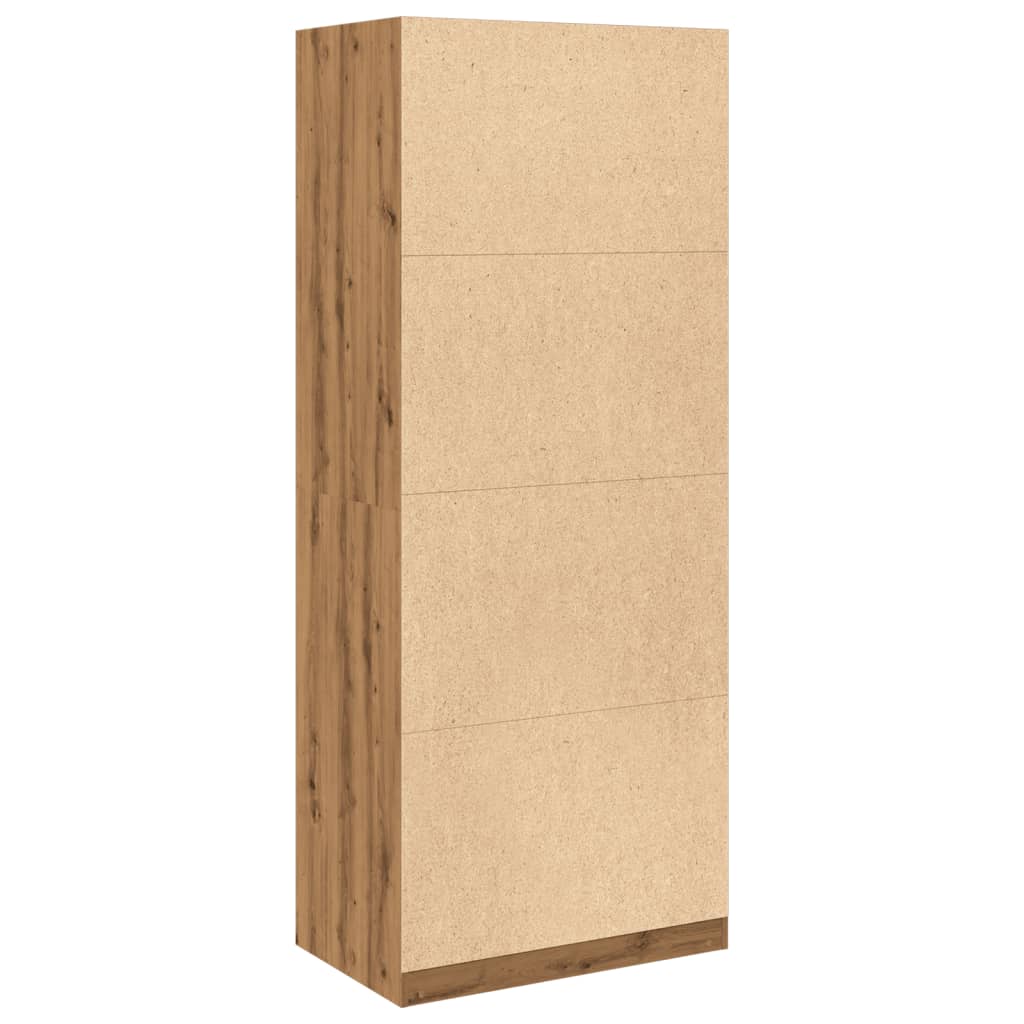 Garderobe Artisan Eik 80X50X200 Cm Konstruert Tre