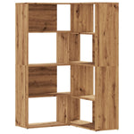 Bokhylle Hjørne 5 Lag Artisan Eik 85X85X140 Cm Konstruert Tre