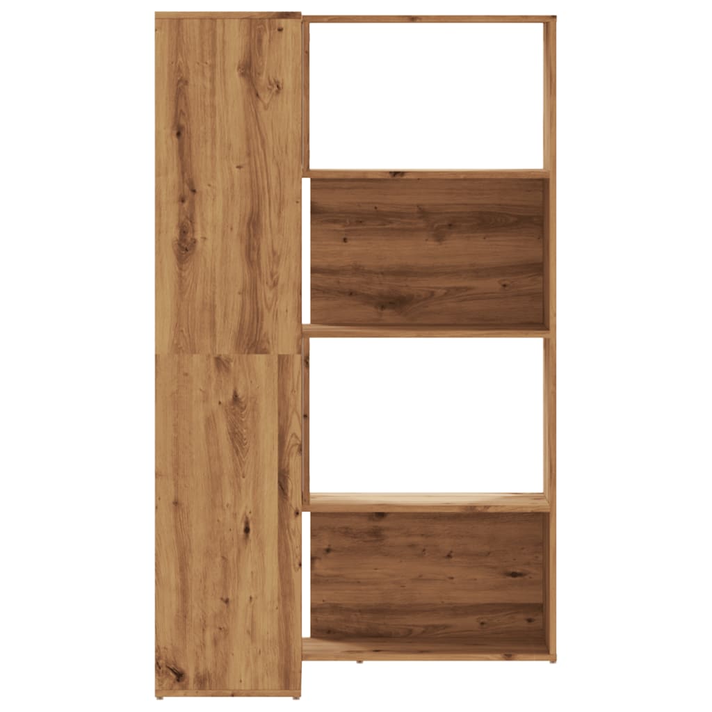 Bokhylle Hjørne 5 Lag Artisan Eik 85X85X140 Cm Konstruert Tre