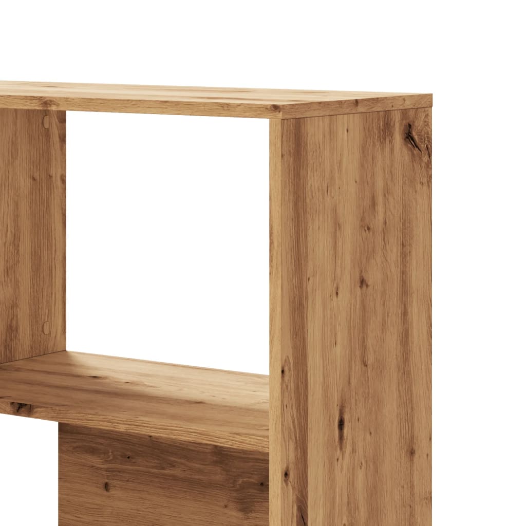 Bokhylle Hjørne 5 Lag Artisan Eik 85X85X140 Cm Konstruert Tre