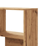 Bokhylle Hjørne 5 Lag Artisan Eik 85X85X140 Cm Konstruert Tre