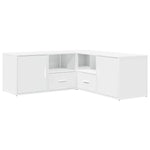 Hjørneskap Hvit 200X40X45 Cm Konstruert Tre