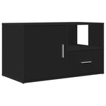 Hjørneskap Svart 200X40X45 Cm Konstruert Tre