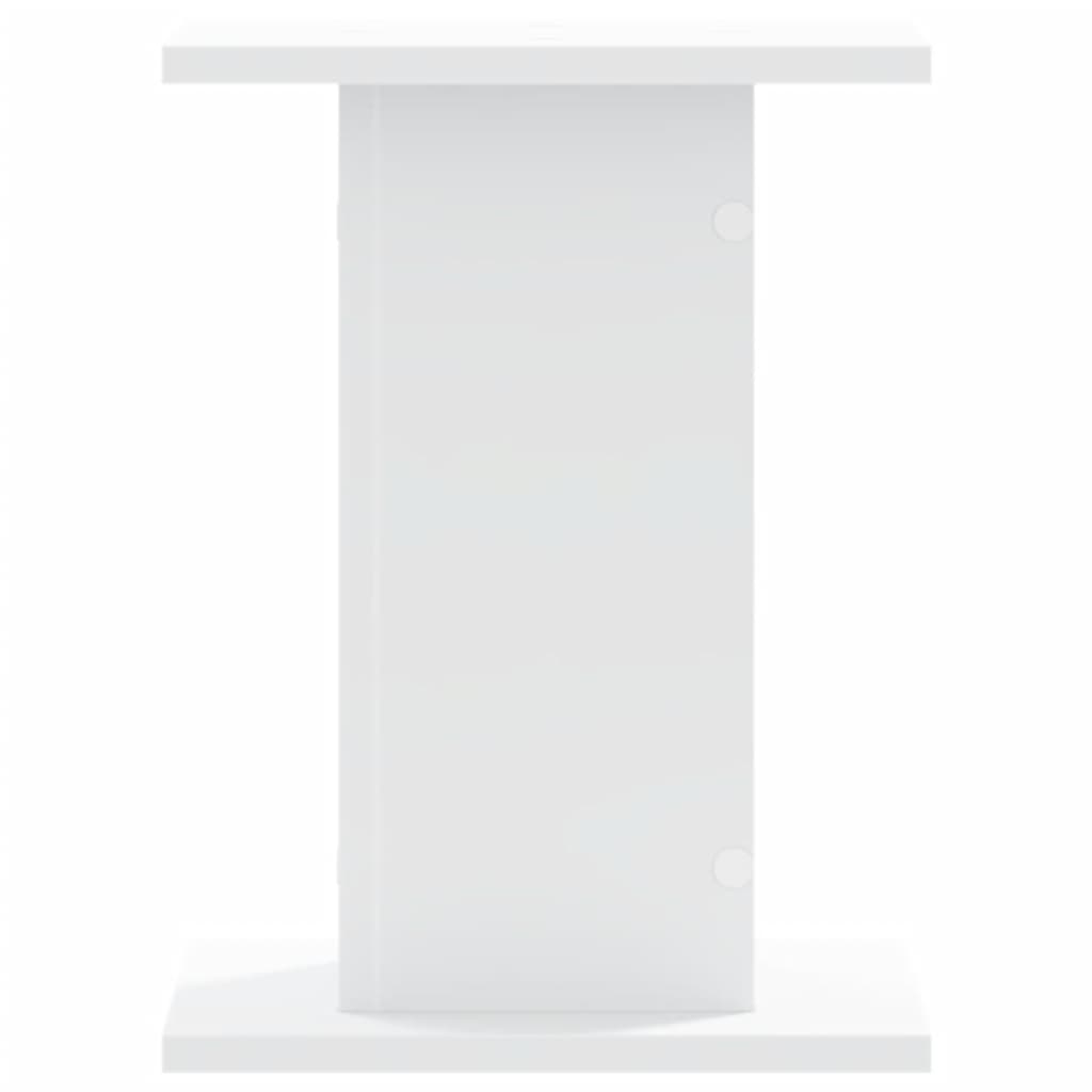 Plantestativ 2 Stk Hvit 30X30X40 Cm Konstruert Tre