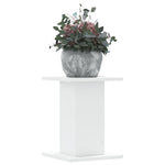 Plantestativ 2 Stk Hvit 30X30X40 Cm Konstruert Tre