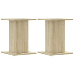 Plantestativer 2 Stk Sonoma Eik 30X30X40 Cm Konstruert Tre