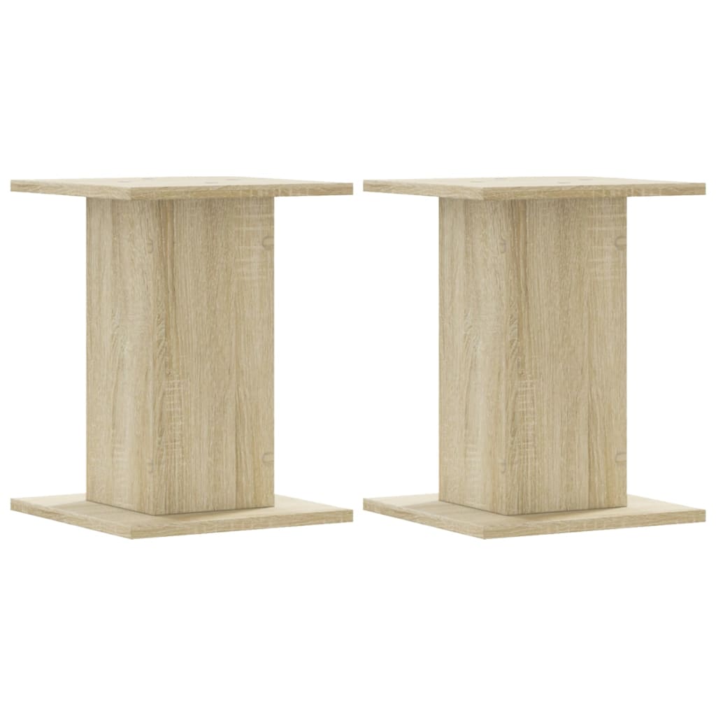 Plantestativer 2 Stk Sonoma Eik 30X30X40 Cm Konstruert Tre