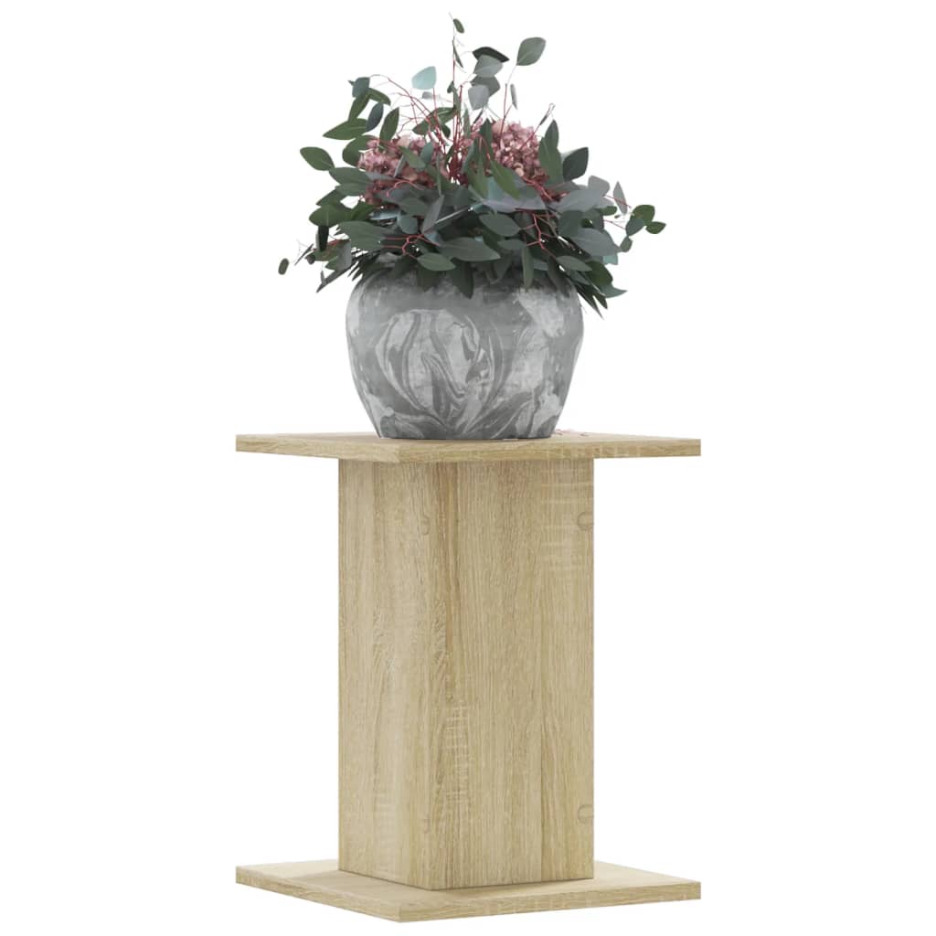 Plantestativer 2 Stk Sonoma Eik 30X30X40 Cm Konstruert Tre
