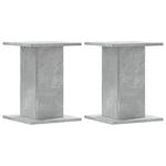Plantestativer 2 Stk Betonggrå 30X30X40 Cm Konstruert Tre