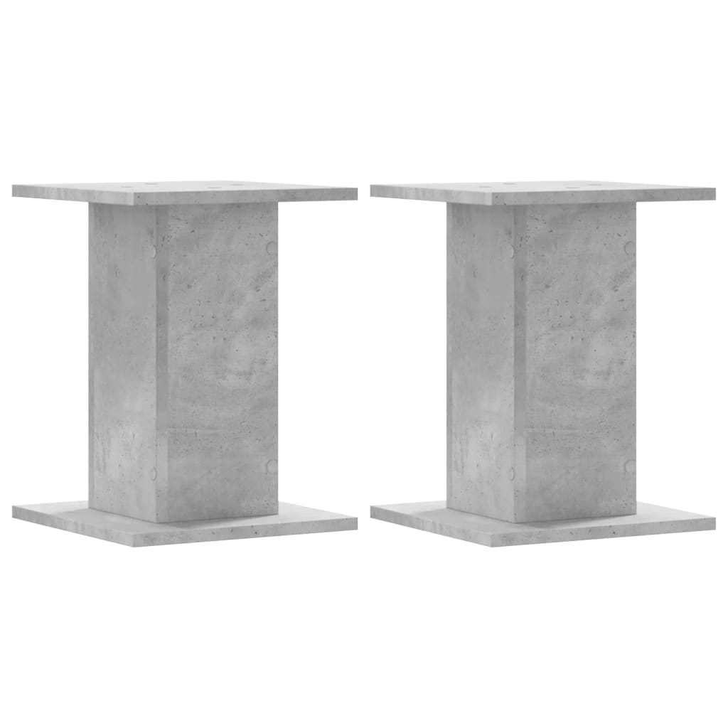 Plantestativer 2 Stk Betonggrå 30X30X40 Cm Konstruert Tre