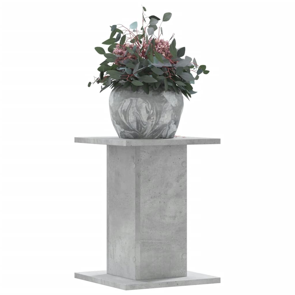 Plantestativer 2 Stk Betonggrå 30X30X40 Cm Konstruert Tre