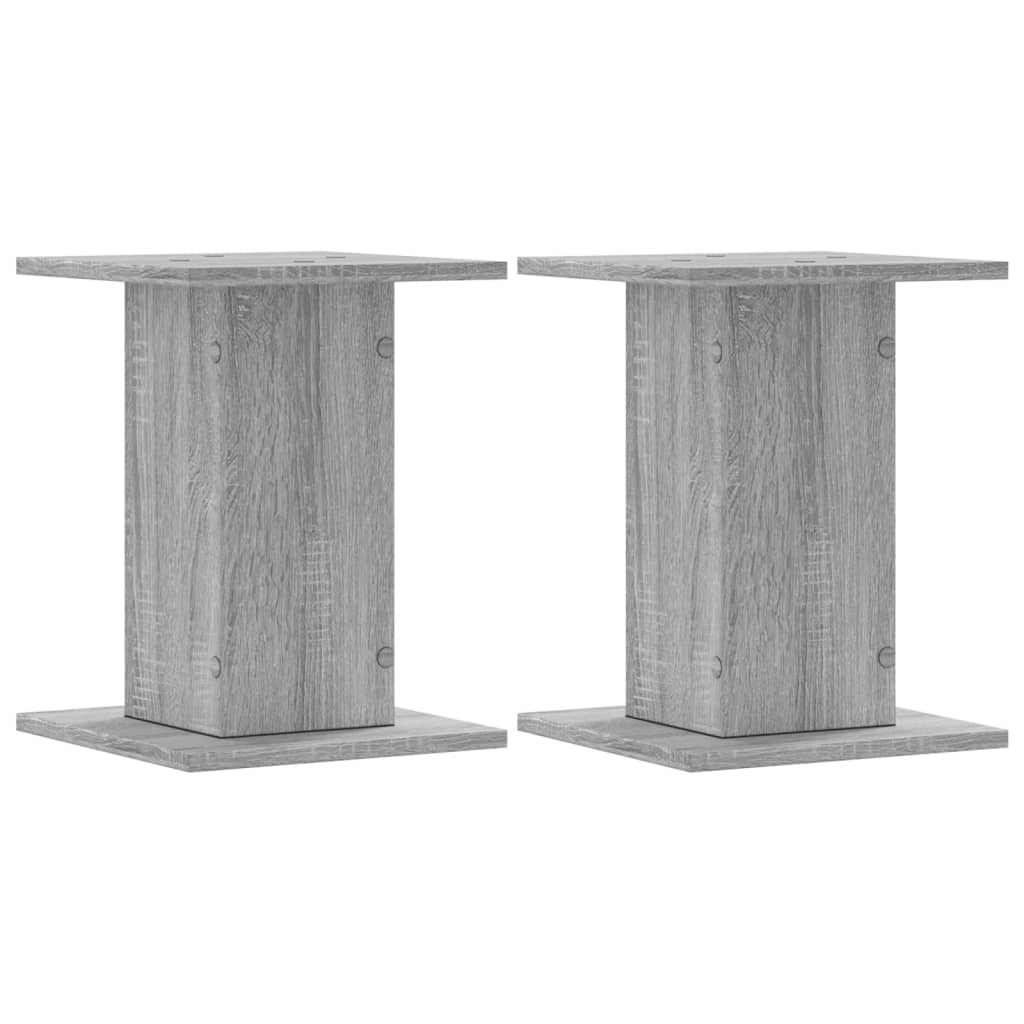 Plantestativer 2 Stk Grå Sonoma 30X30X40 Cm Konstruert Tre