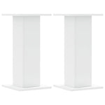 Plantestativer 2 Stk Hvit 30X30X60 Cm Konstruert Tre