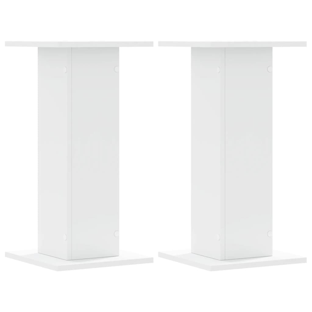 Plantestativer 2 Stk Hvit 30X30X60 Cm Konstruert Tre