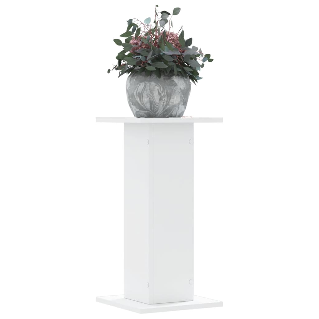 Plantestativer 2 Stk Hvit 30X30X60 Cm Konstruert Tre