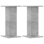 Plantestativer 2 Stk Betonggrå 30X30X60 Cm Konstruert Tre