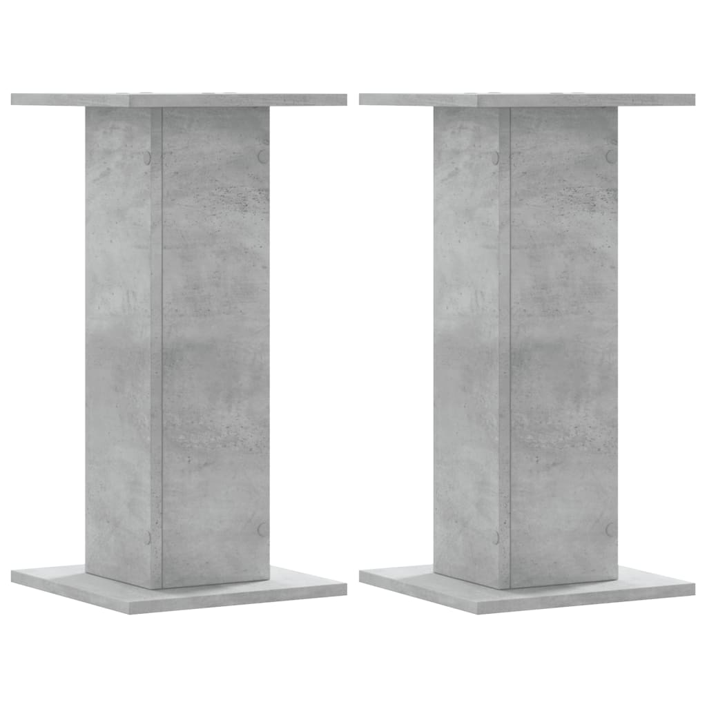 Plantestativer 2 Stk Betonggrå 30X30X60 Cm Konstruert Tre