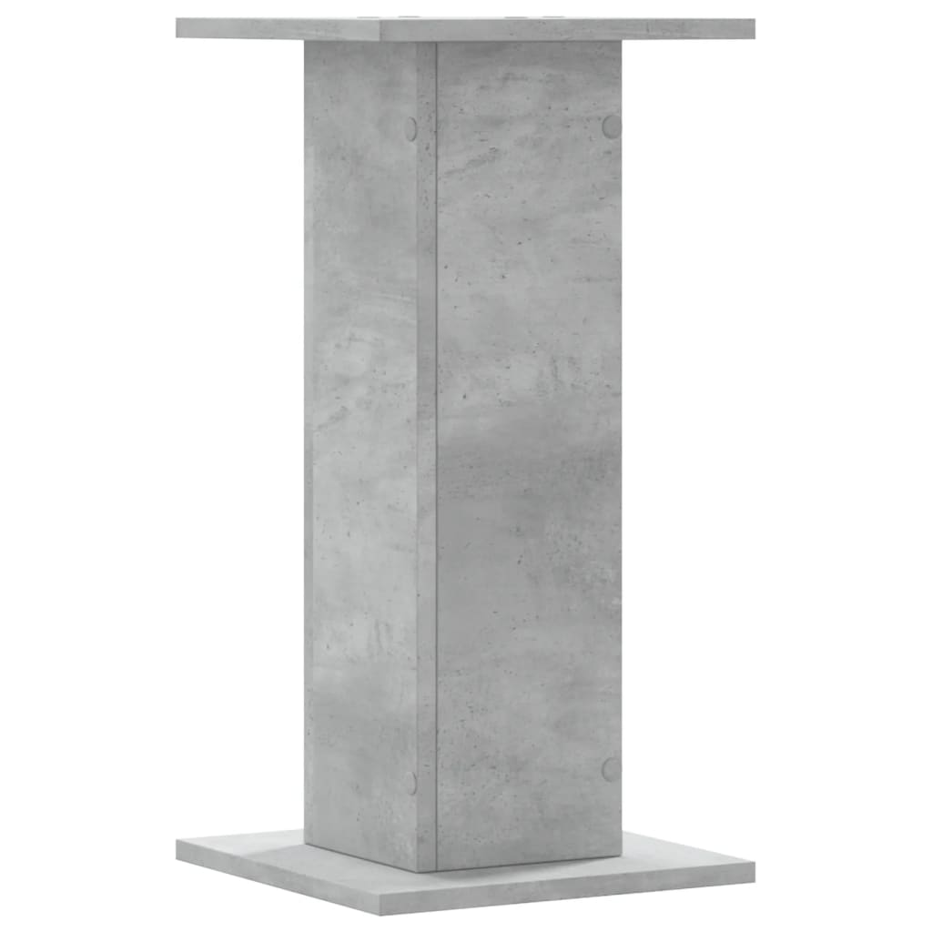 Plantestativer 2 Stk Betonggrå 30X30X60 Cm Konstruert Tre