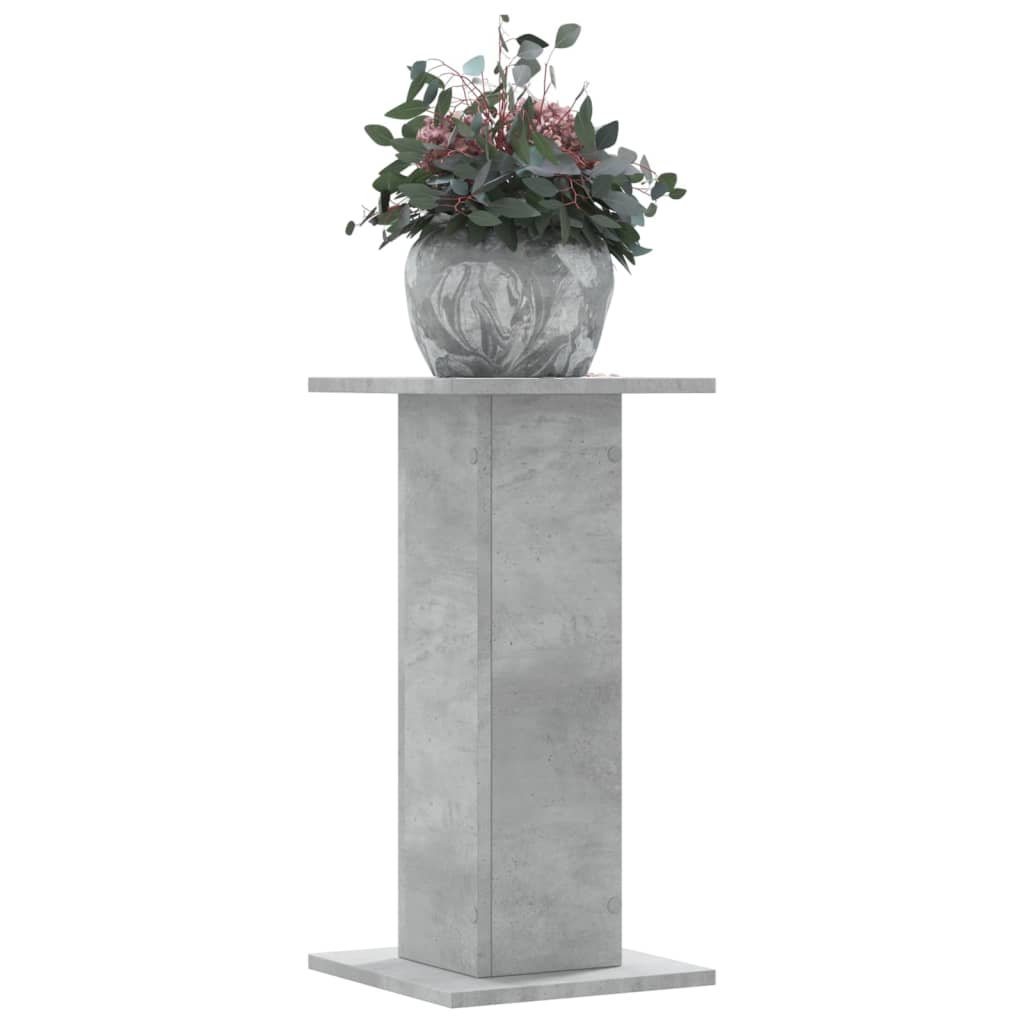 Plantestativer 2 Stk Betonggrå 30X30X60 Cm Konstruert Tre