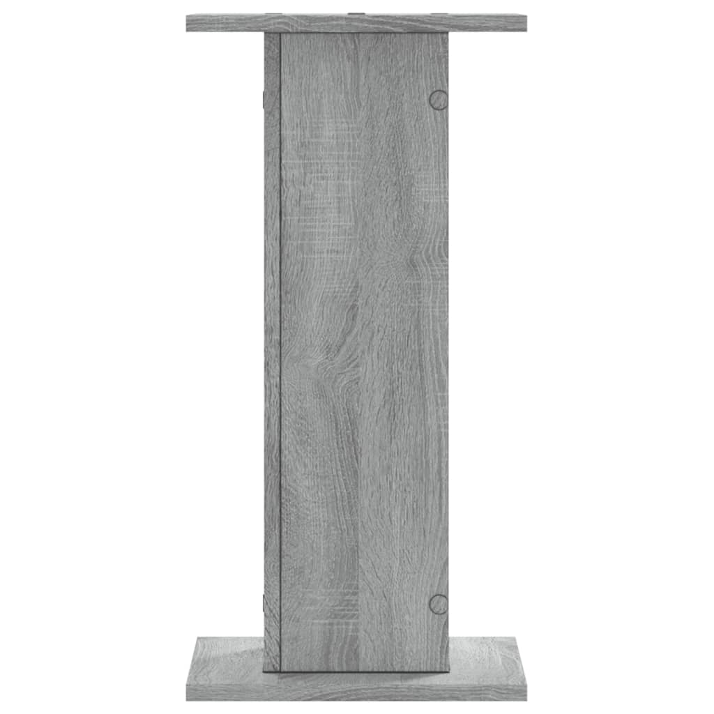 Plantestativer 2 Stk Grå Sonoma 30X30X60 Cm Konstruert Tre