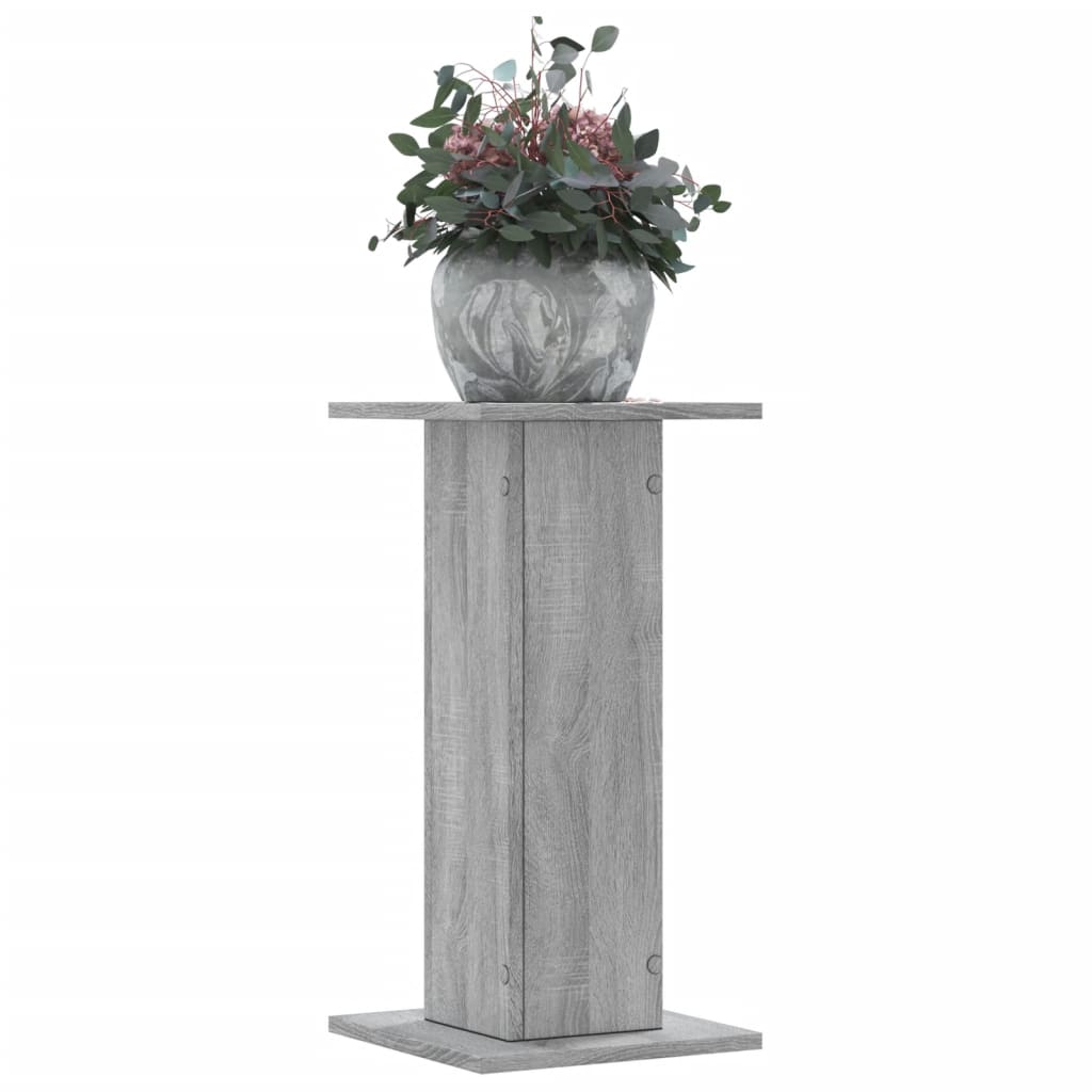 Plantestativer 2 Stk Grå Sonoma 30X30X60 Cm Konstruert Tre