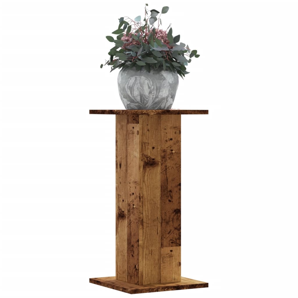 Plantestativer 2 Stk Gammelt Tre 30X30X60 Cm Konstruert Tre