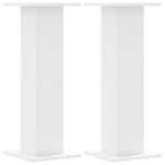 Plantestativer 2 Stk Hvit 30X30X80 Cm Konstruert Tre