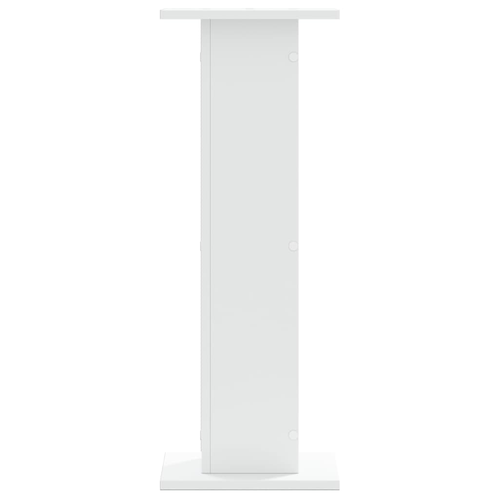 Plantestativer 2 Stk Hvit 30X30X80 Cm Konstruert Tre