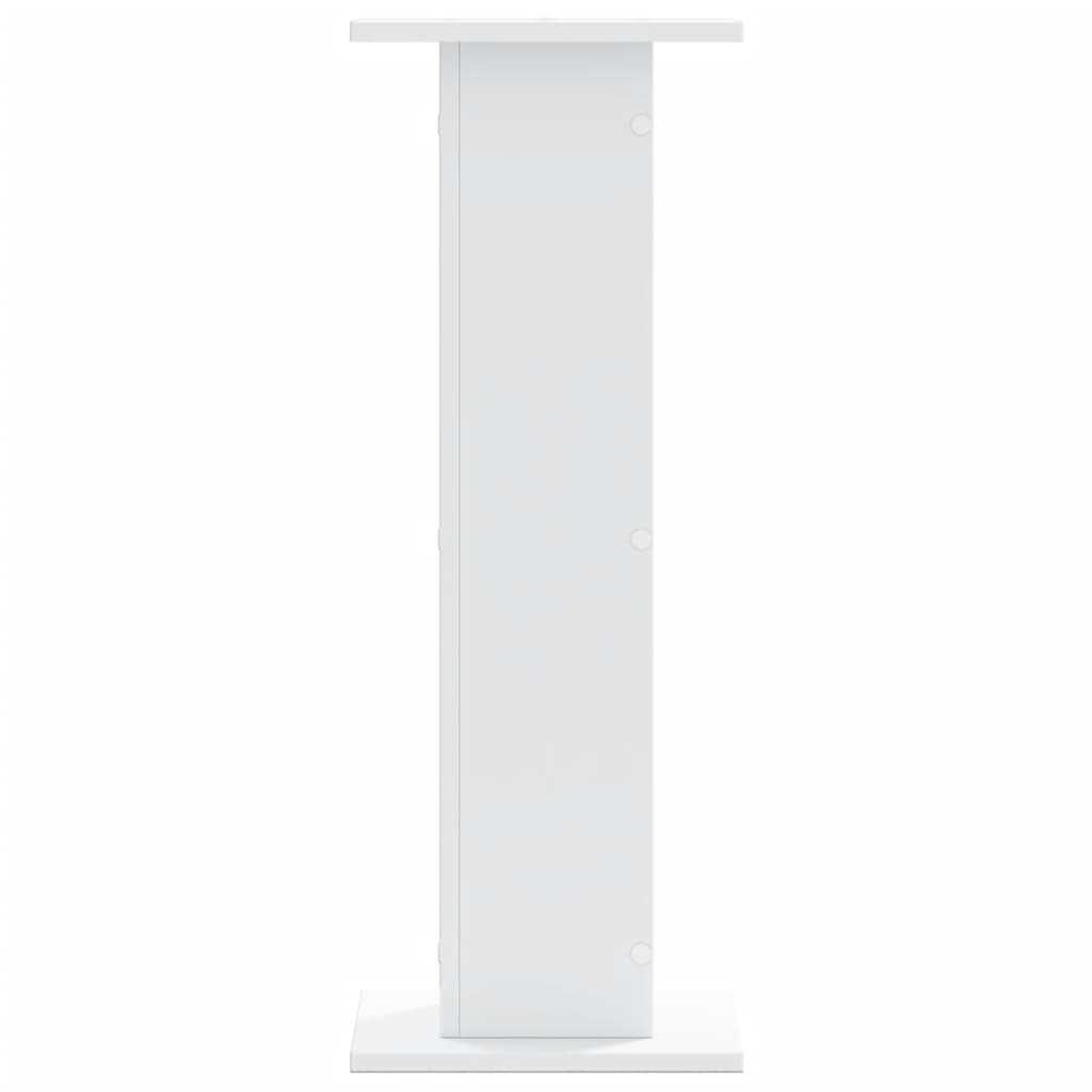 Plantestativer 2 Stk Hvit 30X30X80 Cm Konstruert Tre