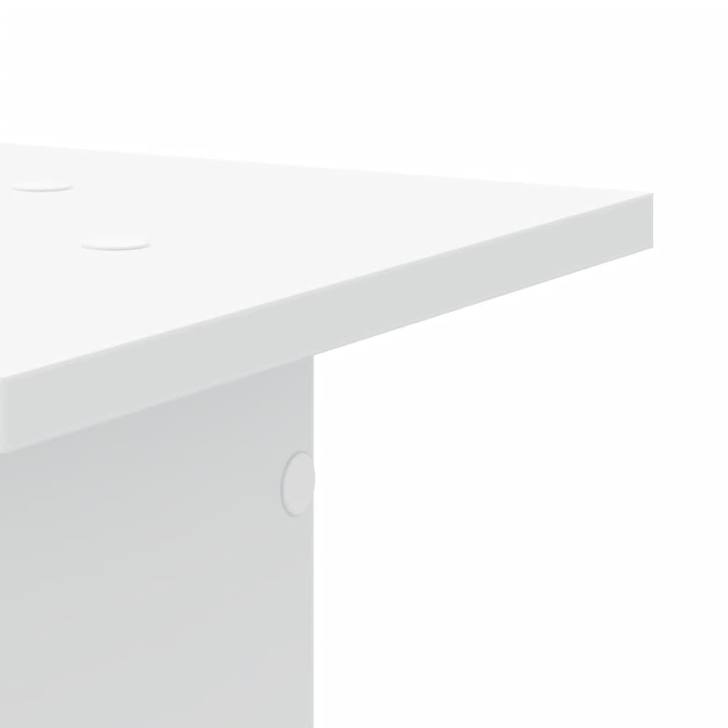 Plantestativer 2 Stk Hvit 30X30X80 Cm Konstruert Tre