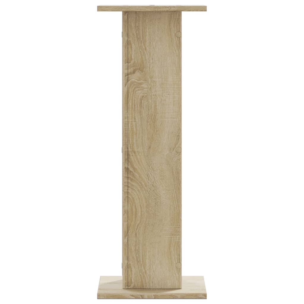 Plantestativer 2 Stk Sonoma Eik 30X30X80 Cm Konstruert Tre