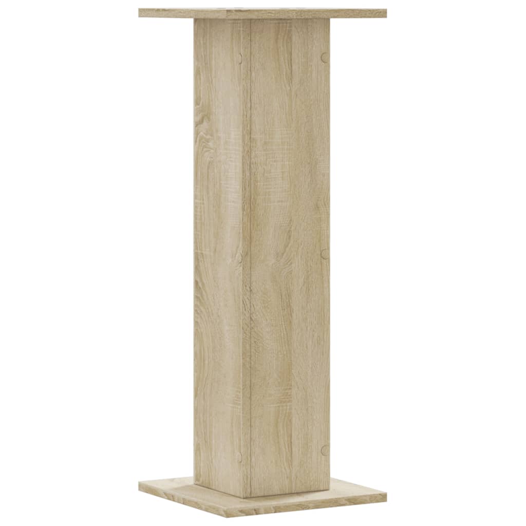 Plantestativer 2 Stk Sonoma Eik 30X30X80 Cm Konstruert Tre