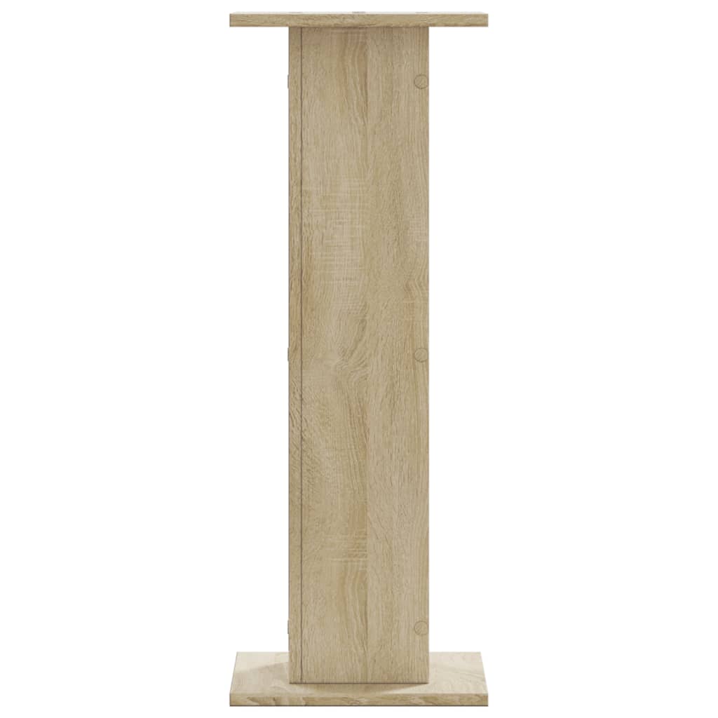 Plantestativer 2 Stk Sonoma Eik 30X30X80 Cm Konstruert Tre