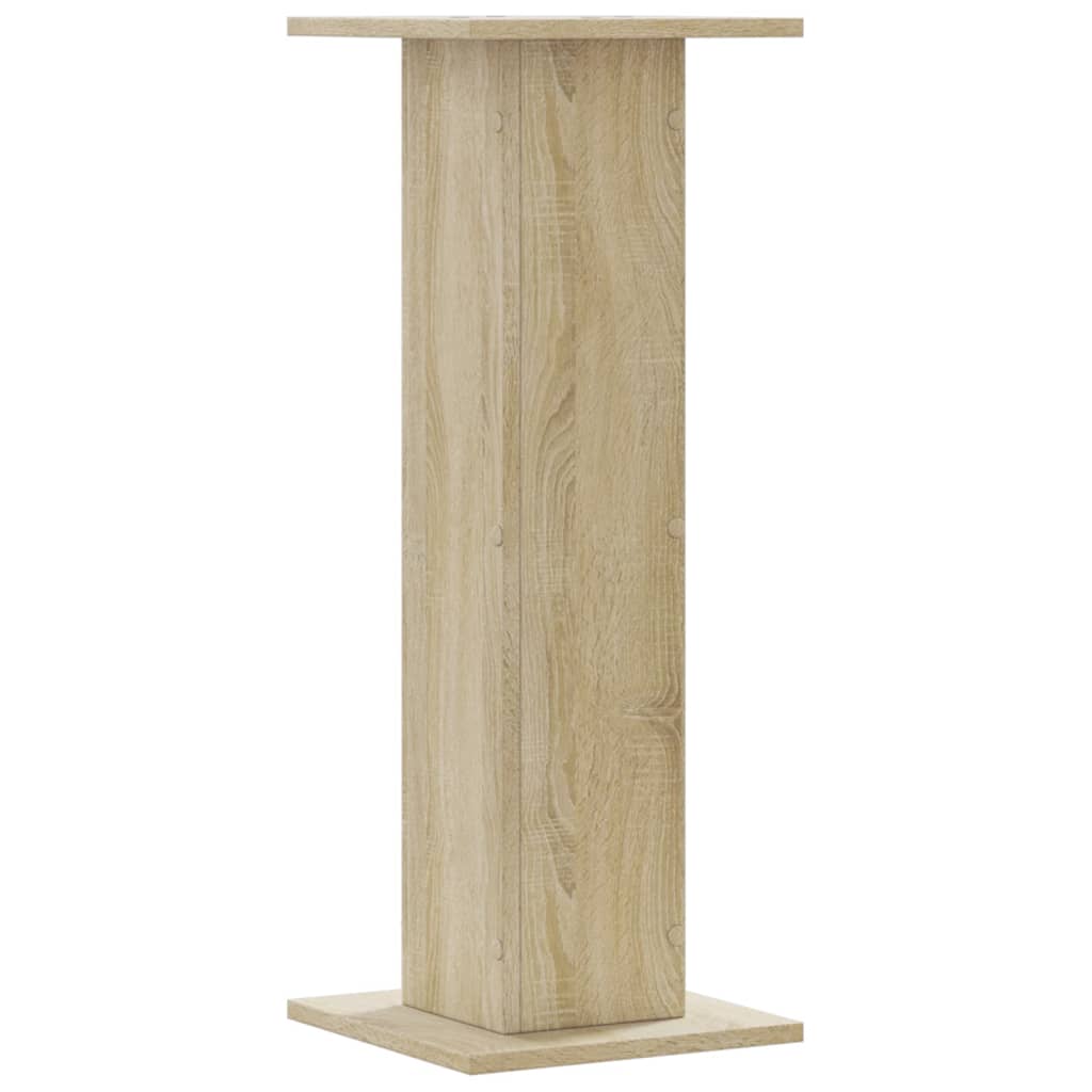 Plantestativer 2 Stk Sonoma Eik 30X30X80 Cm Konstruert Tre