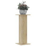Plantestativer 2 Stk Sonoma Eik 30X30X80 Cm Konstruert Tre