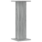 Plantestativer 2 Stk Grå Sonoma 30X30X80 Cm Konstruert Tre