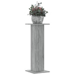 Plantestativer 2 Stk Grå Sonoma 30X30X80 Cm Konstruert Tre