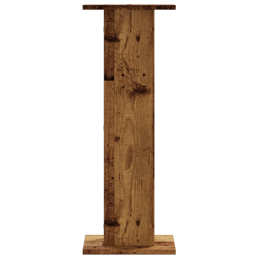 Plantestativer 2 Stk Gammelt Tre 30X30X80 Cm Konstruert Tre