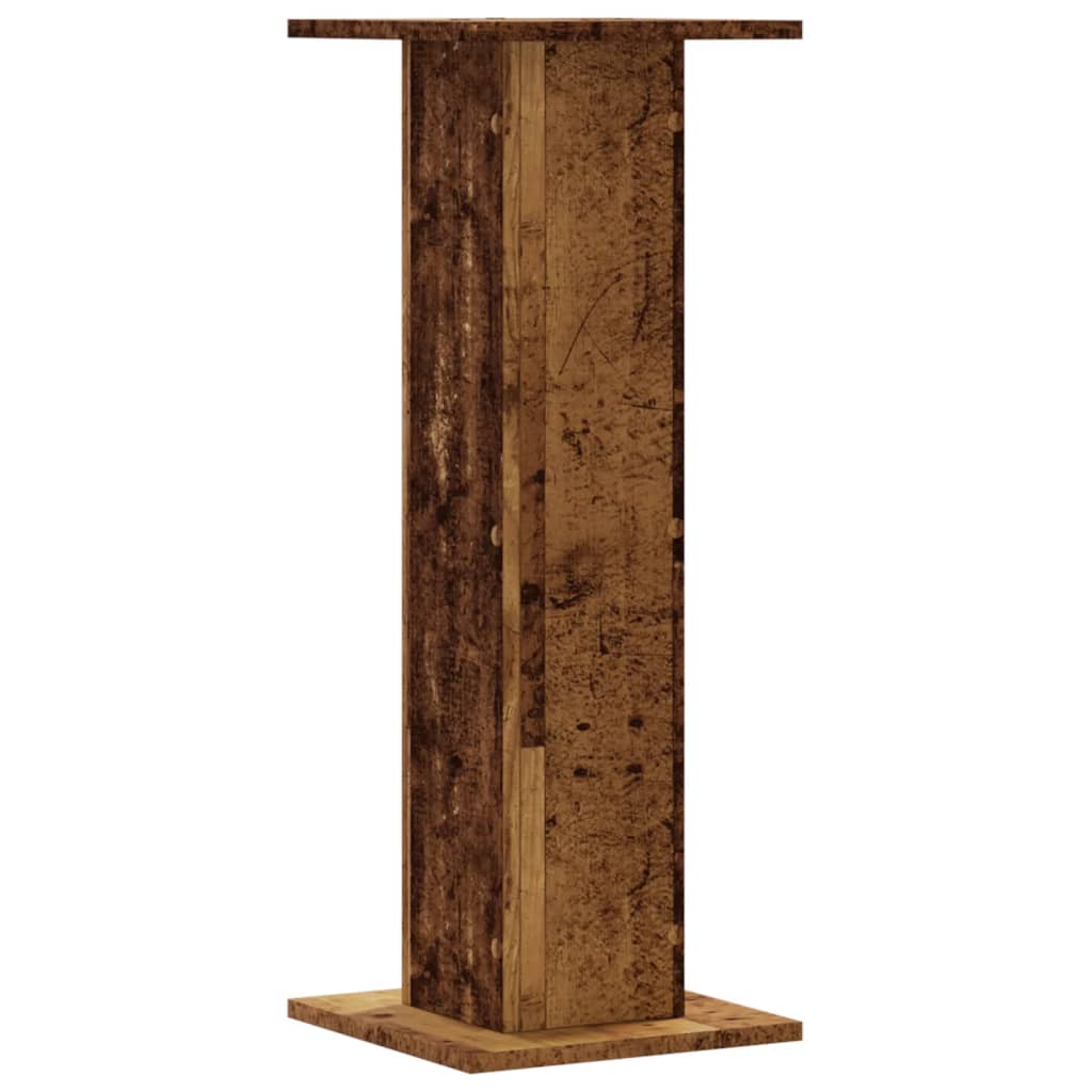 Plantestativer 2 Stk Gammelt Tre 30X30X80 Cm Konstruert Tre