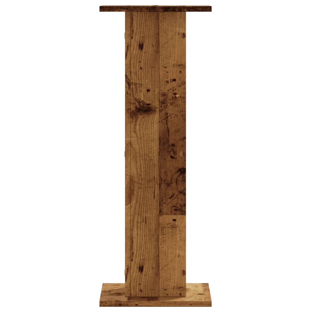 Plantestativer 2 Stk Gammelt Tre 30X30X80 Cm Konstruert Tre