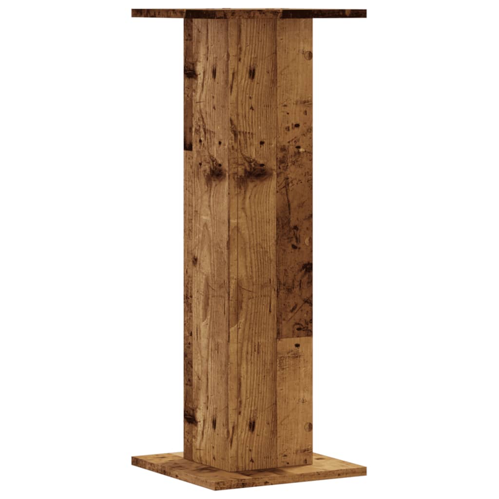 Plantestativer 2 Stk Gammelt Tre 30X30X80 Cm Konstruert Tre
